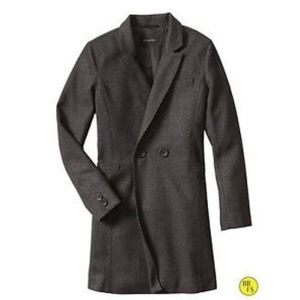 Banana Republic Marled Boyfriend Coat (M)